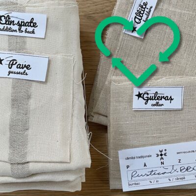 „urbană” croită, mix: Rustică & pânză de bumbac și cânepă
