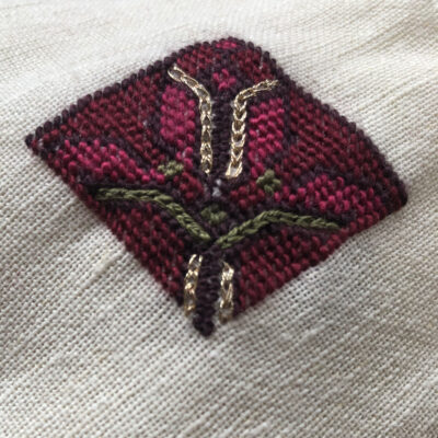 la Târg / pânză tradițională de in și bumbac