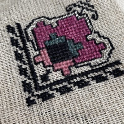 SET de IE, broderie – Anemone